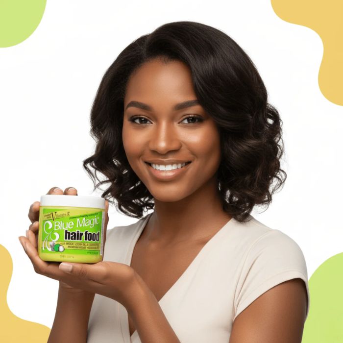 BLUE MAGIC HAIR FOOD WHEAT GERM & COCONUT OIL VITAMIN E