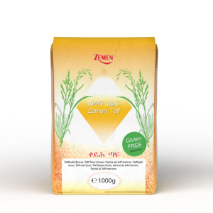 Teff Mehl dunkel dark flour – 1kg (Eritrea) Marke:Zemen