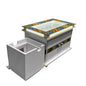 Rekebot Tilbig mit Glasplatte+LED+Stoveholder