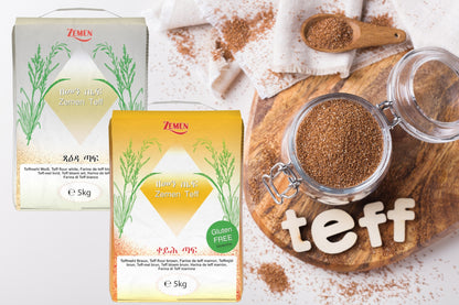 ሓርጭ ቴፍ፣ ጸሊም – 5ኪሎ (ET) ምልክት ንግዲ: ዘመን